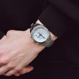 Buy Shop Tissot PR 100 Sport Chic Chronograph Diamonds Mother of Pearl Dial Silver Steel Strap Watch for Women - T101.917.11.116.00 USA Online