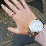 Buy Shop Tissot PR 100 Sport Chic Chronograph Diamonds Mother of Pearl Dial Silver Steel Strap Watch for Women - T101.917.11.116.00 USA Online