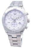 Buy Shop Tissot PR 100 Sport Chic Chronograph Diamonds Mother of Pearl Dial Silver Steel Strap Watch for Women - T101.917.11.116.00 USA Online