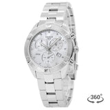 Buy Shop Tissot PR 100 Sport Chic Chronograph Diamonds Mother of Pearl Dial Silver Steel Strap Watch for Women - T101.917.11.116.00 USA Online