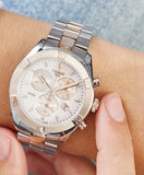 Buy Shop Tissot PR 100 Sport Chic Chronograph Diamonds Mother of Pearl Dial Two Tone Steel Strap Watch for Women - T101.917.22.116.00 USA Online