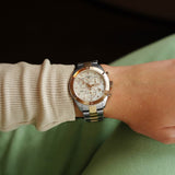 Buy Shop Tissot PR 100 Sport Chic Chronograph Diamonds Mother of Pearl Dial Two Tone Steel Strap Watch for Women - T101.917.22.116.00 USA Online