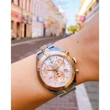 Buy Shop Tissot PR 100 Sport Chic Chronograph Diamonds Mother of Pearl Dial Two Tone Steel Strap Watch for Women - T101.917.22.116.00 USA Online