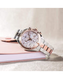 Buy Shop Tissot PR 100 Sport Chic Chronograph Diamonds Mother of Pearl Dial Two Tone Steel Strap Watch for Women - T101.917.22.116.00 USA Online