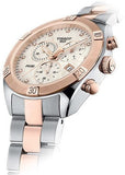 Buy Shop Tissot PR 100 Sport Chic Chronograph Diamonds Mother of Pearl Dial Two Tone Steel Strap Watch for Women - T101.917.22.116.00 USA Online