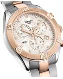 Buy Shop Tissot PR 100 Sport Chic Chronograph Diamonds Mother of Pearl Dial Two Tone Steel Strap Watch for Women - T101.917.22.116.00 USA Online