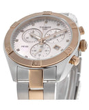 Buy Shop Tissot PR 100 Sport Chic Chronograph Diamonds Mother of Pearl Dial Two Tone Steel Strap Watch for Women - T101.917.22.116.00 USA Online