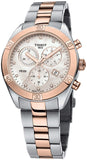 Buy Shop Tissot PR 100 Sport Chic Chronograph Diamonds Mother of Pearl Dial Two Tone Steel Strap Watch for Women - T101.917.22.116.00 USA Online