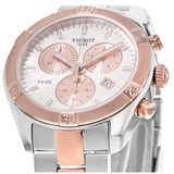 Buy Shop Tissot PR 100 Sport Chic Chronograph Mother of Pearl Dial Two Tone Steel Strap Watch for Women - T101.917.22.151.00 USA Online
