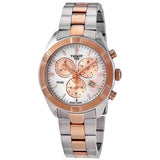 Buy Shop Tissot PR 100 Sport Chic Chronograph Mother of Pearl Dial Two Tone Steel Strap Watch for Women - T101.917.22.151.00 USA Online
