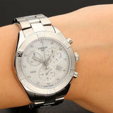 Buy Shop Tissot PR 100 Sport Chic Chronograph Silver Dial Silver Steel Strap Watch for Women - T101.917.11.031.00 USA Online