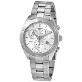 Buy Shop Tissot PR 100 Sport Chic Chronograph Silver Dial Silver Steel Strap Watch for Women - T101.917.11.031.00 USA Online