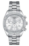 Buy Shop Tissot PR 100 Sport Chic Chronograph Silver Dial Silver Steel Strap Watch for Women - T101.917.11.031.00 USA Online