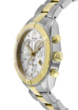 Buy Shop Tissot PR 100 Sport Chic Chronograph Silver Dial Two Tone Steel Strap Watch For Women - T101.917.22.031.00 USA Online