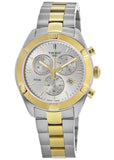 Buy Shop Tissot PR 100 Sport Chic Chronograph Silver Dial Two Tone Steel Strap Watch For Women - T101.917.22.031.00 USA Online