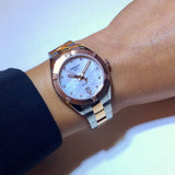 Buy Shop Tissot PR 100 Sport Chic Diamonds Mother of Pearl Dial Two Tone Steel Strap Watch for Women - T101.910.22.116.00 USA Online
