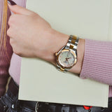 Buy Shop Tissot PR 100 Sport Chic Diamonds Mother of Pearl Dial Two Tone Steel Strap Watch for Women - T101.910.22.116.00 USA Online