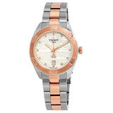 Buy Shop Tissot PR 100 Sport Chic Diamonds Mother of Pearl Dial Two Tone Steel Strap Watch for Women - T101.910.22.116.00 USA Online