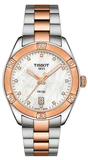 Buy Shop Tissot PR 100 Sport Chic Diamonds Mother of Pearl Dial Two Tone Steel Strap Watch for Women - T101.910.22.116.00 USA Online
