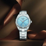Buy Shop Tissot PR 100 Sport Chic Lady Blue Dial Silver Steel Strap Watch for Women - T101.910.11.351.00 USA Online