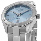 Buy Shop Tissot PR 100 Sport Chic Lady Blue Dial Silver Steel Strap Watch for Women - T101.910.11.351.00 USA Online