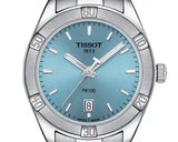 Buy Shop Tissot PR 100 Sport Chic Lady Blue Dial Silver Steel Strap Watch for Women - T101.910.11.351.00 USA Online