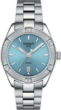 Buy Shop Tissot PR 100 Sport Chic Lady Blue Dial Silver Steel Strap Watch for Women - T101.910.11.351.00 USA Online