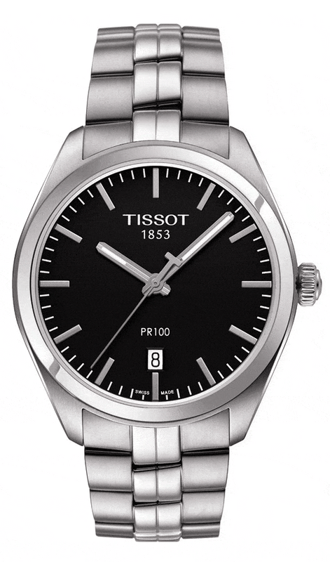 Buy Shop Tissot PR 100 Sport Chic Quartz Stainless Steel Watch For Men - T101.410.11.051.00 USA Online