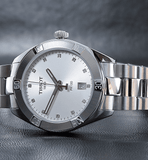 Buy Shop Tissot PR 100 Sport Chic Silver Dial Silver Steel Strap Watch for Women - T101.910.11.031.00 USA Online