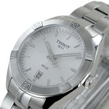 Buy Shop Tissot PR 100 Sport Chic Silver Dial Silver Steel Strap Watch for Women - T101.910.11.031.00 USA Online