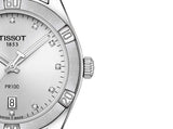 Buy Shop Tissot PR 100 Sport Chic Silver Dial Silver Steel Strap Watch for Women - T101.910.11.031.00 USA Online