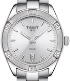 Buy Shop Tissot PR 100 Sport Chic Silver Dial Silver Steel Strap Watch for Women - T101.910.11.031.00 USA Online