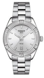 Buy Shop Tissot PR 100 Sport Chic Silver Dial Silver Steel Strap Watch for Women - T101.910.11.031.00 USA Online