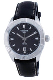 Buy Shop Tissot PR 100 Sport Quartz Black Dial Black Leather Strap Watch For Men - T101.610.16.051.00 USA Online