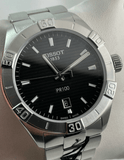 Buy Shop Tissot PR 100 Sport Quartz Black Dial Silver Steel Strap Watch For Men - T101.610.11.051.00 USA Online