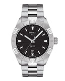 Buy Shop Tissot PR 100 Sport Quartz Black Dial Silver Steel Strap Watch For Men - T101.610.11.051.00 USA Online