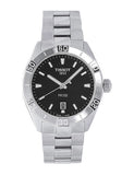 Buy Shop Tissot PR 100 Sport Quartz Black Dial Silver Steel Strap Watch For Men - T101.610.11.051.00 USA Online