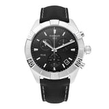 Buy Shop Tissot PR 100 Sport Quartz Chronograph Black Dial Black Leather Strap Watch For Men - T101.617.16.051.00 USA Online