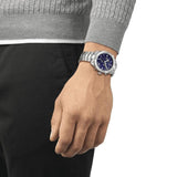 Buy Shop Tissot PR 100 Sport Quartz Chronograph Blue Dial Silver Steel Strap Watch For Men - T101.617.11.041.00 USA Online