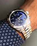 Buy Shop Tissot PR 100 Sport Quartz Chronograph Blue Dial Silver Steel Strap Watch For Men - T101.617.11.041.00 USA Online