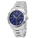 Buy Shop Tissot PR 100 Sport Quartz Chronograph Blue Dial Silver Steel Strap Watch For Men - T101.617.11.041.00 USA Online
