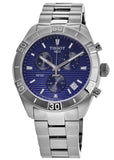 Buy Shop Tissot PR 100 Sport Quartz Chronograph Blue Dial Silver Steel Strap Watch For Men - T101.617.11.041.00 USA Online