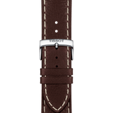 Buy Shop Tissot PR 100 Sport Quartz Chronograph Silver Dial Brown Leather Strap Watch For Men - T101.617.16.031.00 USA Online