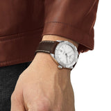 Buy Shop Tissot PR 100 Sport Silver Dial Brown Leather Strap Watch For Men - T101.610.16.031.00 USA Online