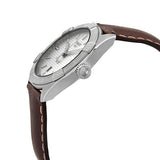 Buy Shop Tissot PR 100 Sport Silver Dial Brown Leather Strap Watch For Men - T101.610.16.031.00 USA Online