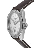 Buy Shop Tissot PR 100 Sport Silver Dial Brown Leather Strap Watch For Men - T101.610.16.031.00 USA Online