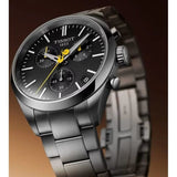 Buy Shop Tissot PR 100 Tour De France Chronograph Black Dial Silver Steel Strap Watch for Men - T150.417.11.051.00 USA Online