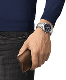 Buy Shop Tissot PR 100 Tour De France Chronograph Black Dial Silver Steel Strap Watch for Men - T150.417.11.051.00 USA Online