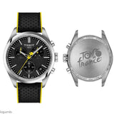 Buy Shop Tissot PR 100 Tour De France Chronograph Black Dial Silver Steel Strap Watch for Men - T150.417.11.051.00 USA Online