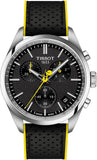 Buy Shop Tissot PR 100 Tour De France Chronograph Black Dial Silver Steel Strap Watch for Men - T150.417.11.051.00 USA Online